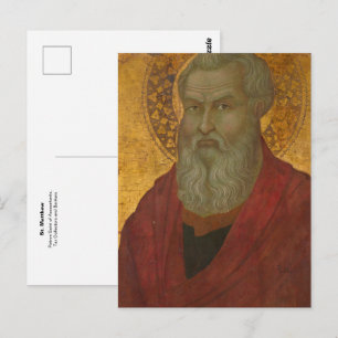 St. Matthäus Schutzpatron von Postkarte