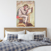 St. Matthew, aus den Ebbo-Evangelien Leinwanddruck (Insitu (Schlafzimmer))