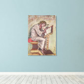 St. Matthew, aus den Ebbo-Evangelien Leinwanddruck (Insitu (Holzboden))