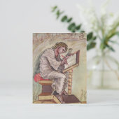 St. Matthew, aus den Ebbo-Evangelien Postkarte (Stehend Vorderseite)