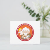 St. Matthew der Apostel Postkarte (Stehend Vorderseite)