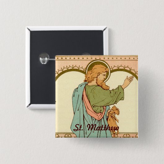 St. Matthew der Apostel (RLS 10) Button (Vorne & Hinten)