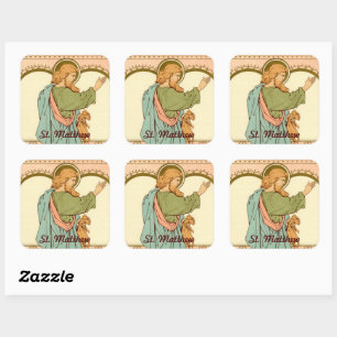 St. Matthew der Apostel (RLS 10) Quadratischer Aufkleber