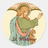 St. Matthew der Apostel (RLS 10) Runder Aufkleber (Vorderseite)