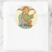 St. Matthew der Apostel (RLS 10) Runder Aufkleber (Tasche)