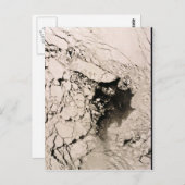 St. Matthew Island Satellitenbild, Beringmeer Postkarte (Vorne/Hinten)