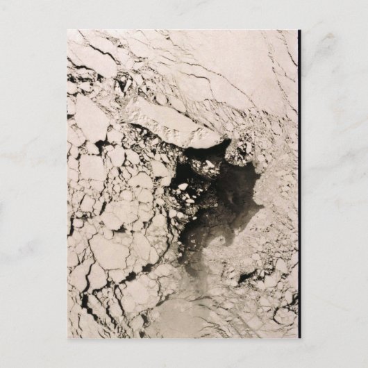 St. Matthew Island Satellitenbild, Beringmeer Postkarte (Vorderseite)