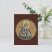 St. Matthew Prayer Card Postkarte (Stehend Vorderseite)