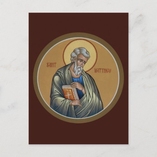 St. Matthew Prayer Card Postkarte (Vorderseite)