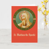 St. Matthew the Apostle (JMAS 08) Grußkarte Karte (Gelbe Blume)