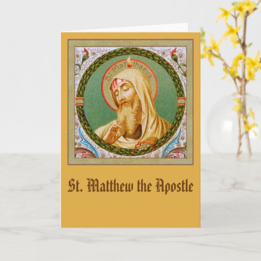 St. Matthew the Apostle (JMAS 08) Karte (Gelbe Blume)