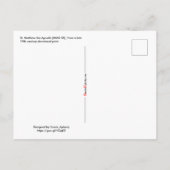 St. Matthew the Apostle (JMAS 08) Postkarte (Rückseite)