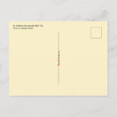 St. Matthew the Apostle (RLS 10) Postkarte (Rückseite)