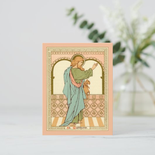 St. Matthew the Apostle (RLS 10) Postkarte (Stehend Vorderseite)