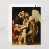 St. Matthew und der Engel von Caravaggio Postkarte (Vorne/Hinten)