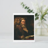 St. Matthew und The Angel, 1655-60 (Öl auf Leinwan Postkarte (Stehend Vorderseite)