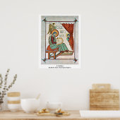 St. Matthew vom Meister des Buches Lindisfarne Poster (Küche)