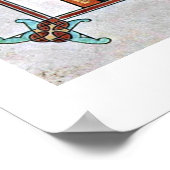 St. Matthew vom Meister des Buches Lindisfarne Poster (Ecke)