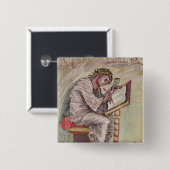 St Matthew, von den Ebbo Evangelien Button (Vorne & Hinten)