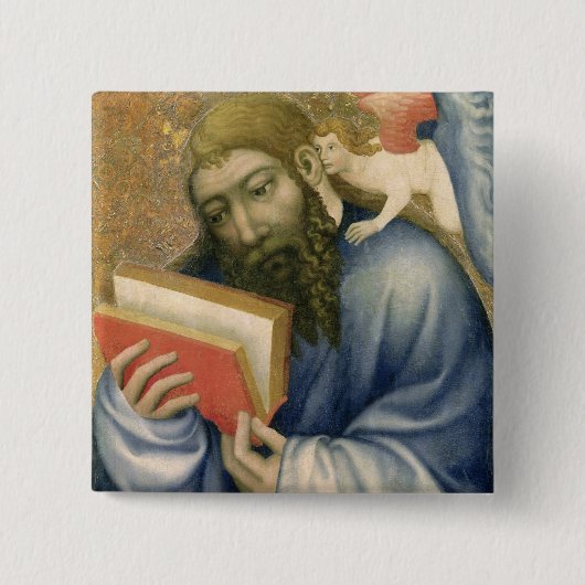St Matthew, von der Kapelle von Karlstejn Button (Vorderseite)