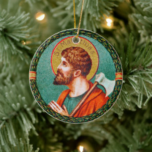 St. Matthias der Apostel (JMAS 09) Keramik Ornament