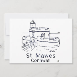 St Mawes Castle card Dankeskarte