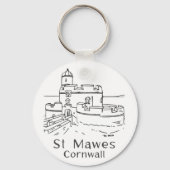 St Mawes Castle Keyring Schlüsselanhänger (Rückseite)
