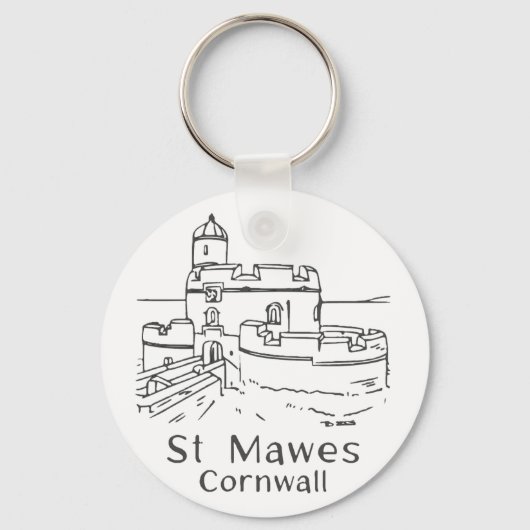 St Mawes Castle Keyring Schlüsselanhänger (Rückseite)