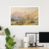 St. Mawes, Cornwall, c.1823 (w/c auf Papier) Poster (Heimbüro)