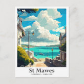St Mawes Cornwall England Reisevorführung Postkarte (Vorderseite)