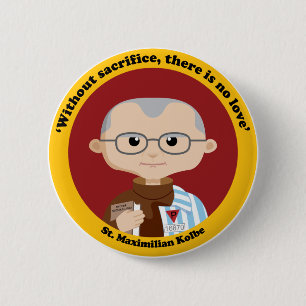 St. Maximilian Kolbe Button