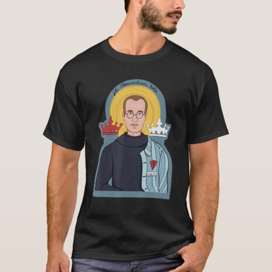 St Maximilian Kolbe Two Crowns Katholischer Saint T-Shirt (Vorderseite)