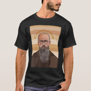 St. Maximilian Kolbe Zwei Kronen Katholischer Heil T-Shirt