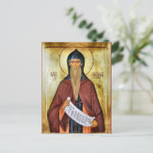 St. Maximus, das orthodoxe Konfessor-Symbol Postkarte (Stehend Vorderseite)