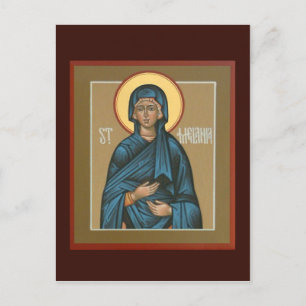 St. Melania Praetkarte Postkarte