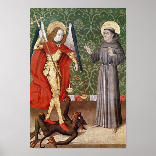 St. Michael and St. Francis of Assisi, c. 1480 Poster (Vorne)