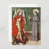 St. Michael and St. Francis of Assisi, c. 1480 Postkarte (Vorne/Hinten)