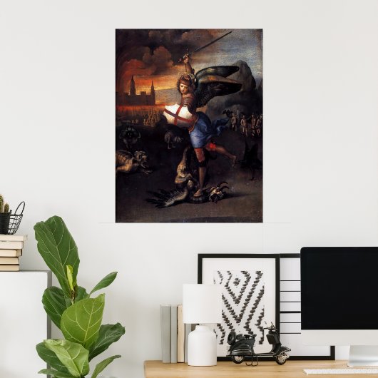 St Michael Angel Poster (Heimbüro)