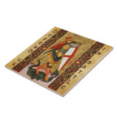 St. Michael Archangel and Dragon Sienese Fliese (Seite)