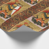 St. Michael Archangel and Dragon Sienese Geschenkpapier (Ecke)