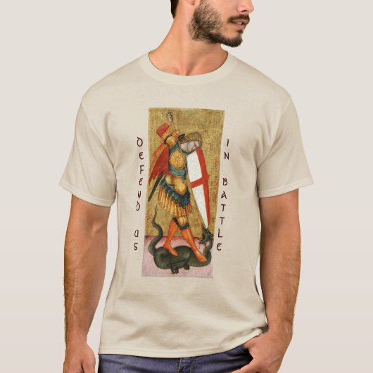 St. Michael Archangel and Dragon Sienese T-Shirt (Vorderseite)