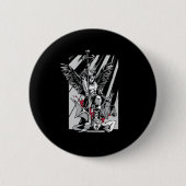 St. Michael Archangel Evil Religion Glaubensstifte Button (Vorderseite)