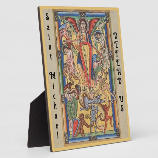 St Michael Archangel Fotoplatte (Seite)