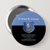 St. Michael Archangel Gebet Denken Sie an Sie Button (Vorne & Hinten)
