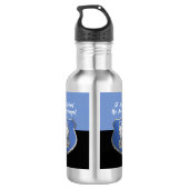 St. Michael Archangel Gebet Denken Sie an Sie Edelstahlflasche (Rückseite)