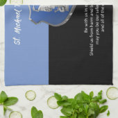 St. Michael Archangel Gebet Denken Sie an Sie Geschirrtuch (Gefaltet)