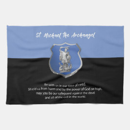 St. Michael Archangel Gebet Denken Sie an Sie Geschirrtuch