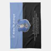 St. Michael Archangel Gebet Denken Sie an Sie Geschirrtuch (Vertikal)