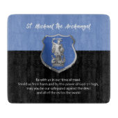 St. Michael Archangel Gebet Denken Sie an Sie Schneidebrett (Vorderseite)