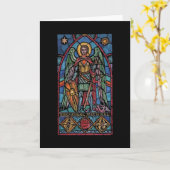 St. Michael - Archangel Karte (Gelbe Blume)